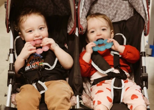 two children smiling